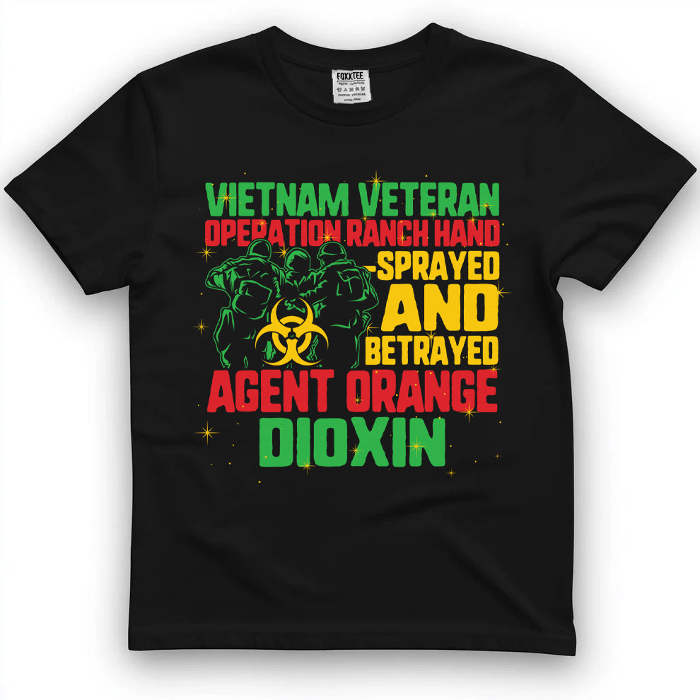 Vietnam Veteran And Orange Agent Survivor Veterans Day Men Comfort Colors t-shirt