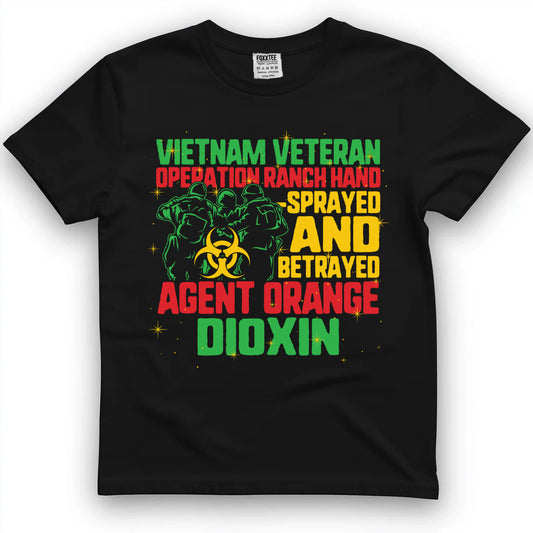 Vietnam Veteran And Orange Agent Survivor Veterans Day Men Comfort Colors t-shirt