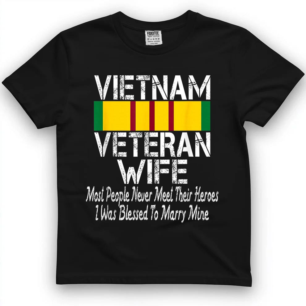 Vietnam Veteran Wife Design T-Shirt