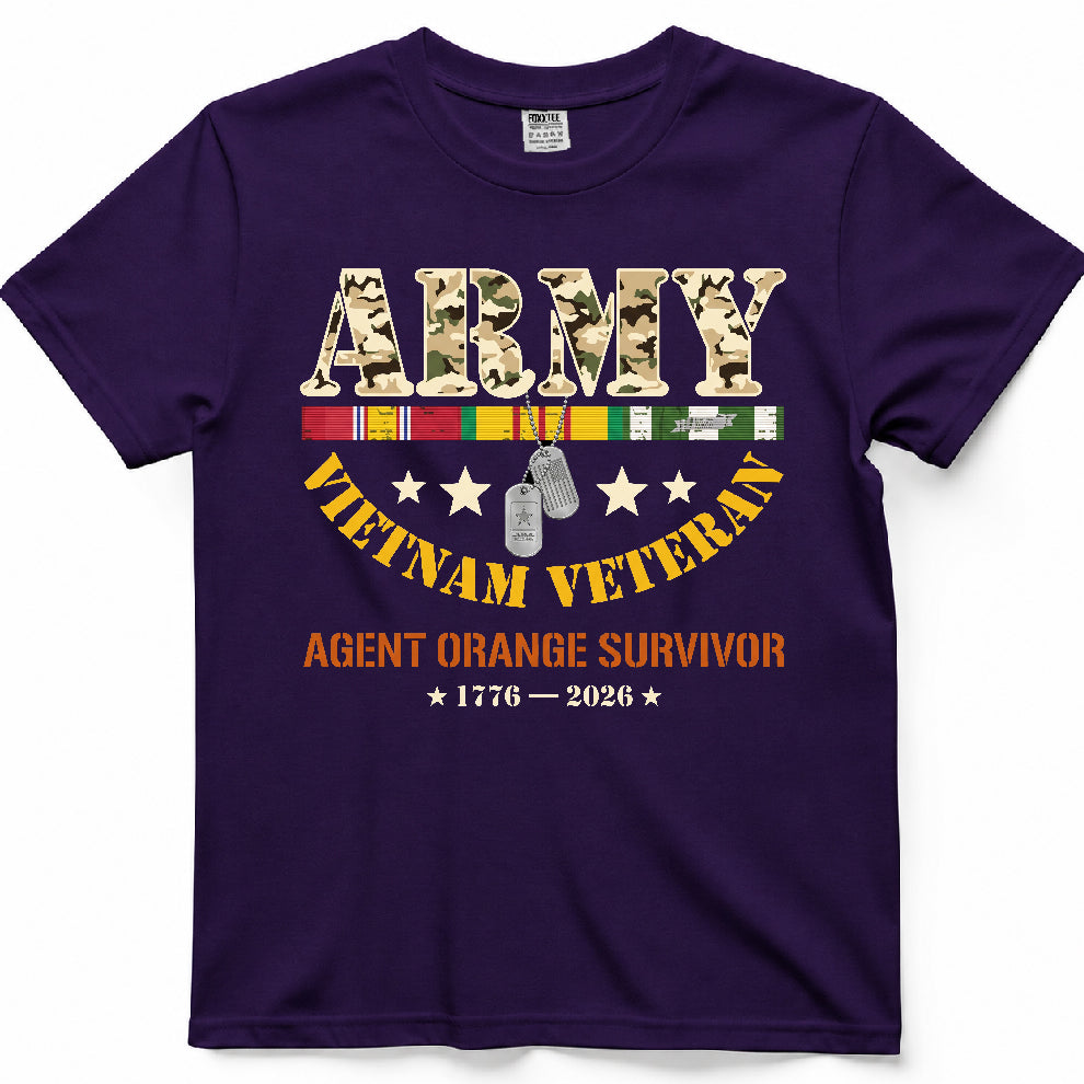 Army Vietnam Veteran Agent Orange Survivor Shirt