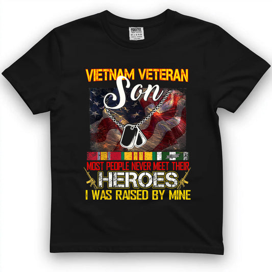 Proud Son of A Vietnam Veteran My Dad Mom is A Hero T-Shirt