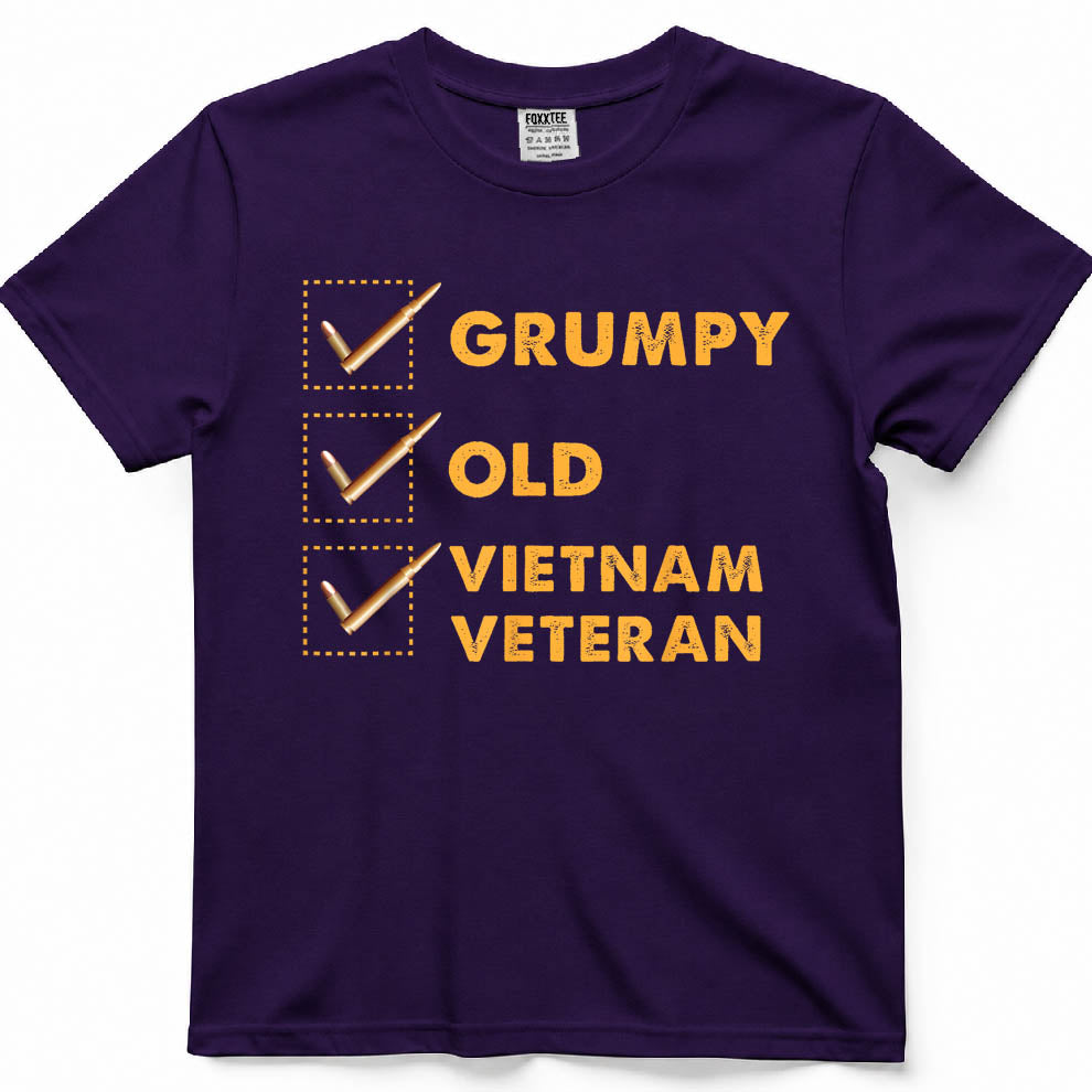 Funny Veteran Shirt Grumpy Old Vietnam Veteran Gifts T-Shirt