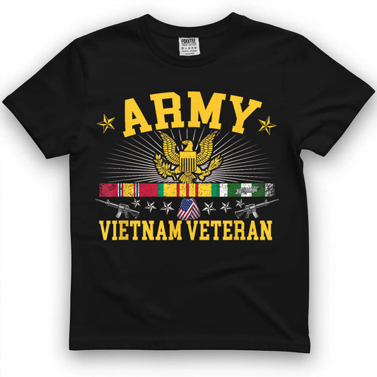 US Vietnam Veteran USA Flag -Veteran Vietnam T-Shirt