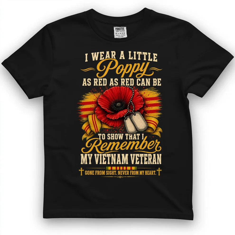 I Wear A Little Poppy For My Vietnam Veteran