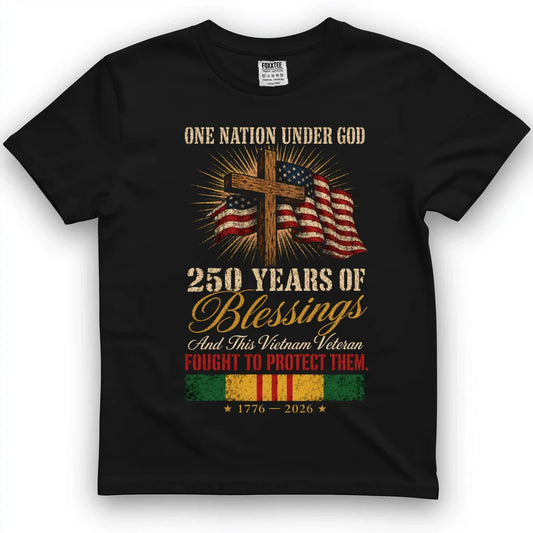 One Nation Under God 250 Years Of Blessings Shirt