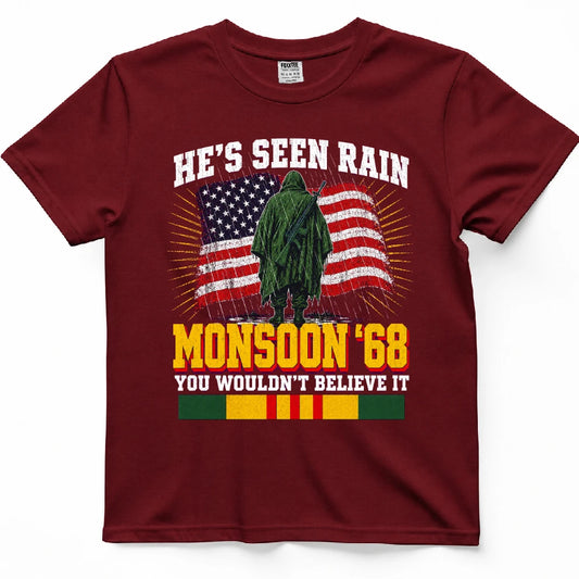 He's Seen Rain You Wouldn't Believe Monsoon '68 T-Shirt
