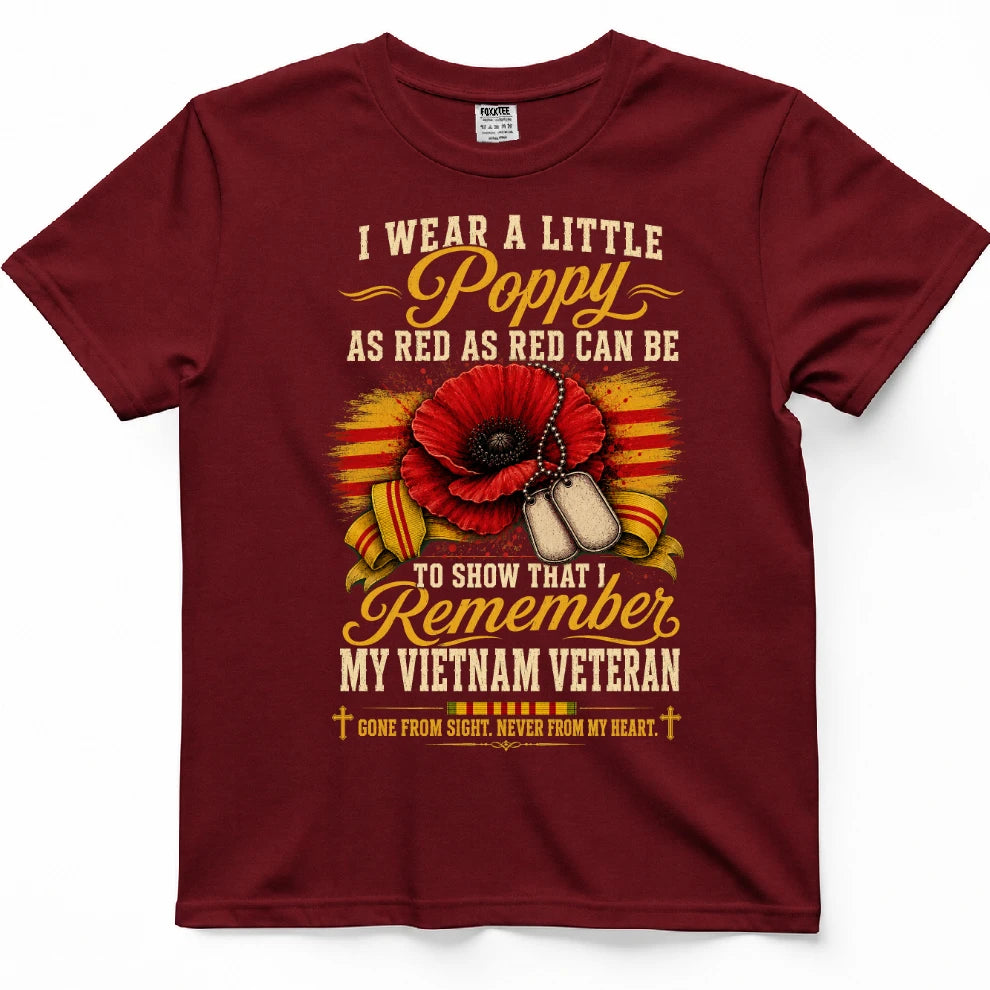 I Wear A Little Poppy For My Vietnam Veteran