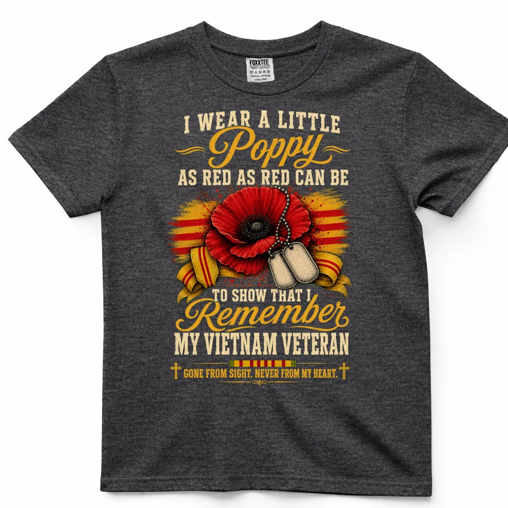 I Wear A Little Poppy For My Vietnam Veteran