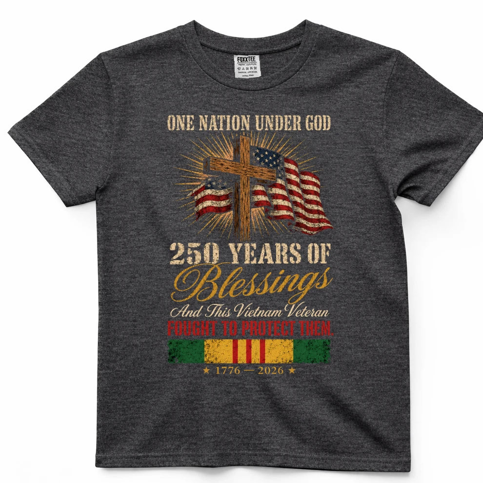 One Nation Under God 250 Years Of Blessings Shirt
