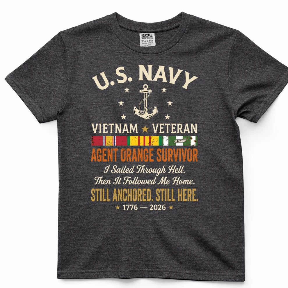 US Navy Vietnam Veteran Agent Orange Survivor Shirt