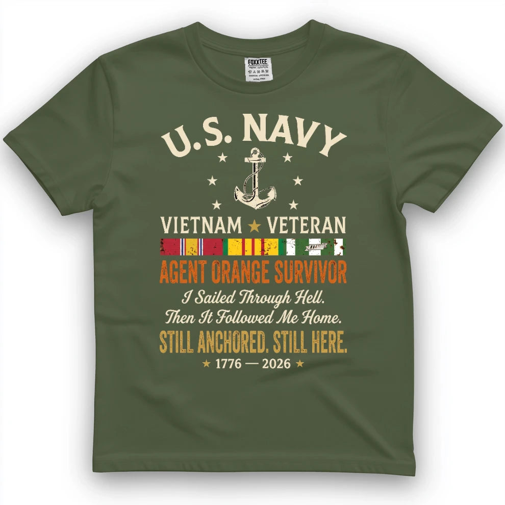 US Navy Vietnam Veteran Agent Orange Survivor Shirt