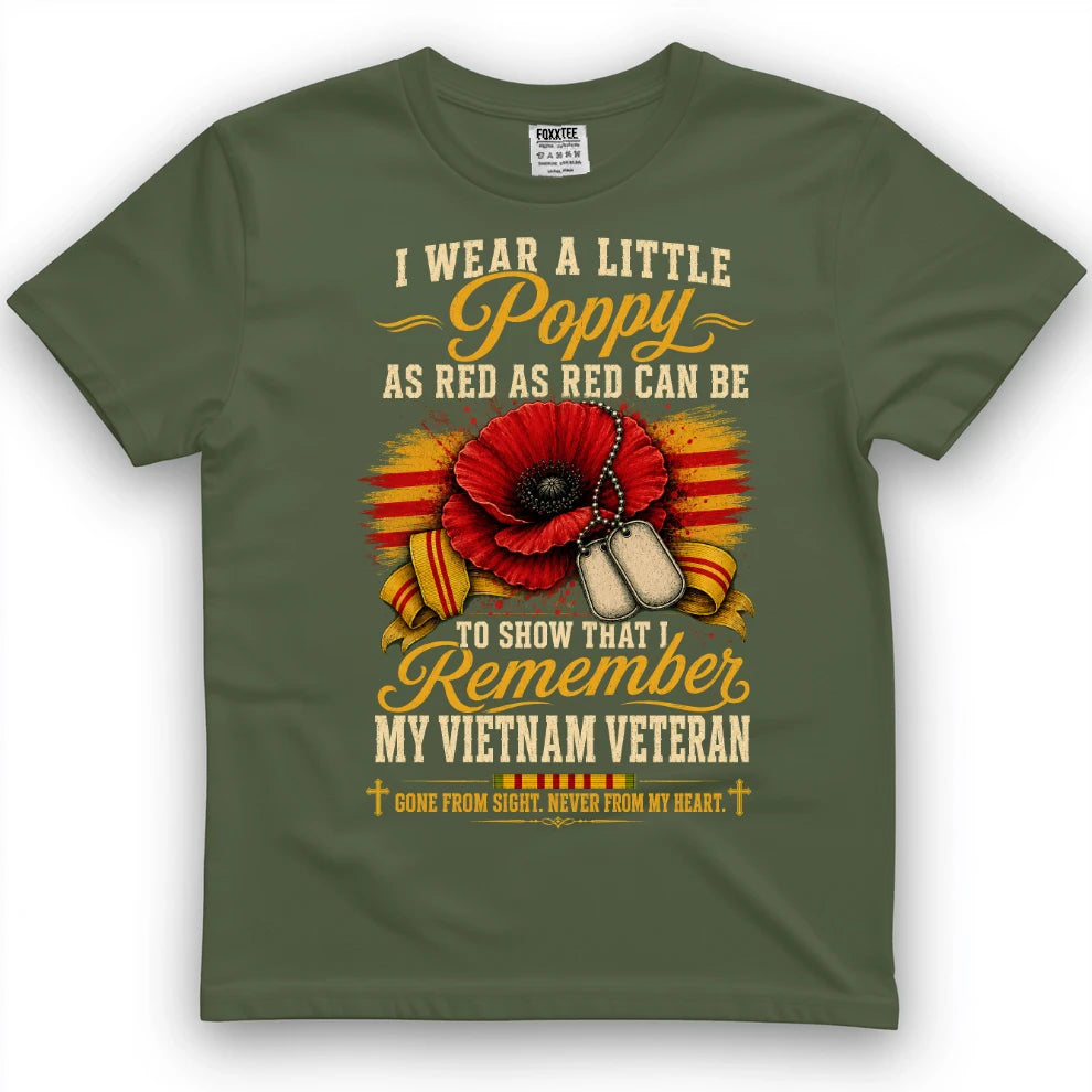 I Wear A Little Poppy For My Vietnam Veteran