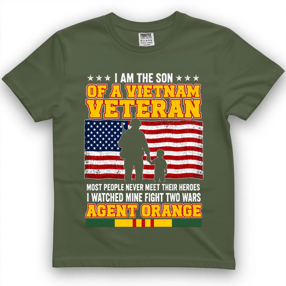 I Am The Son Of A Vietnam Veteran I Watched Mine Fight Two Wars T-Shirt