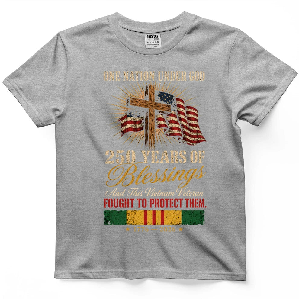 One Nation Under God 250 Years Of Blessings Shirt