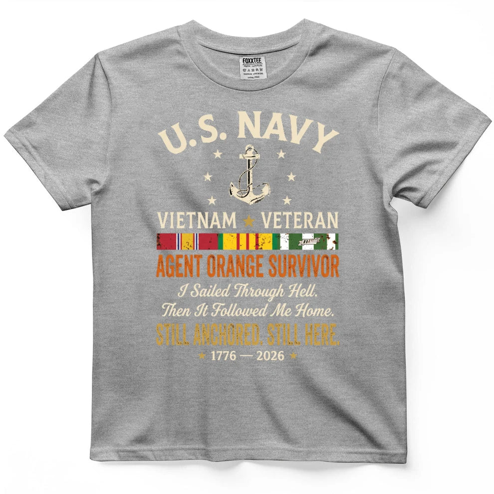 US Navy Vietnam Veteran Agent Orange Survivor Shirt