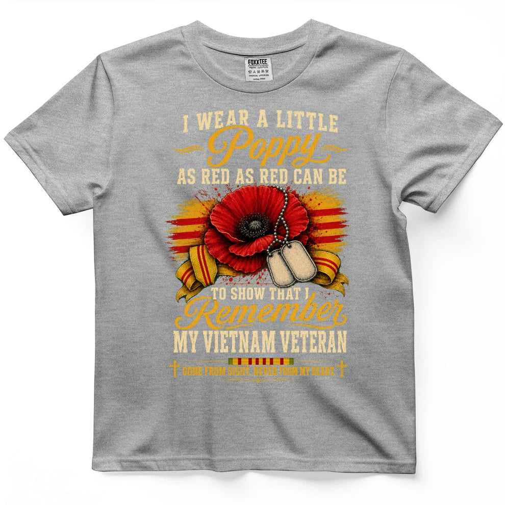 I Wear A Little Poppy For My Vietnam Veteran