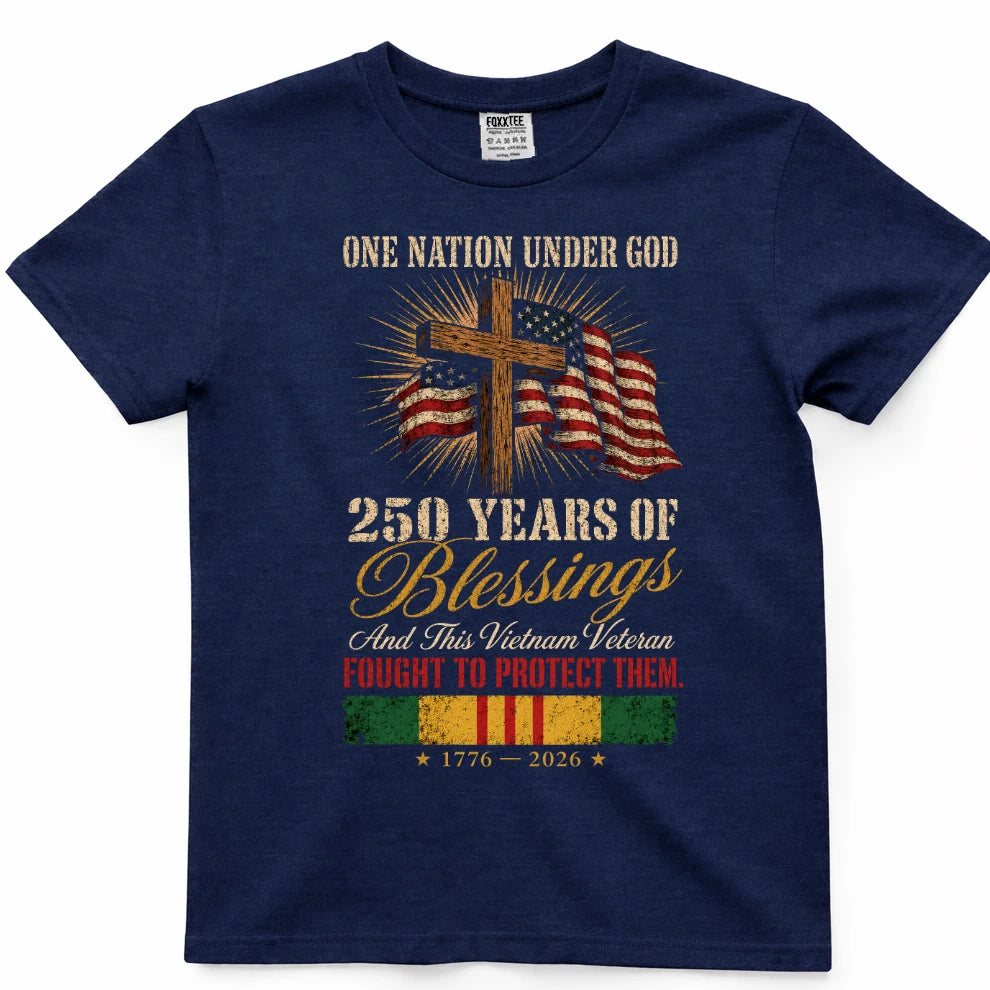 One Nation Under God 250 Years Of Blessings Shirt