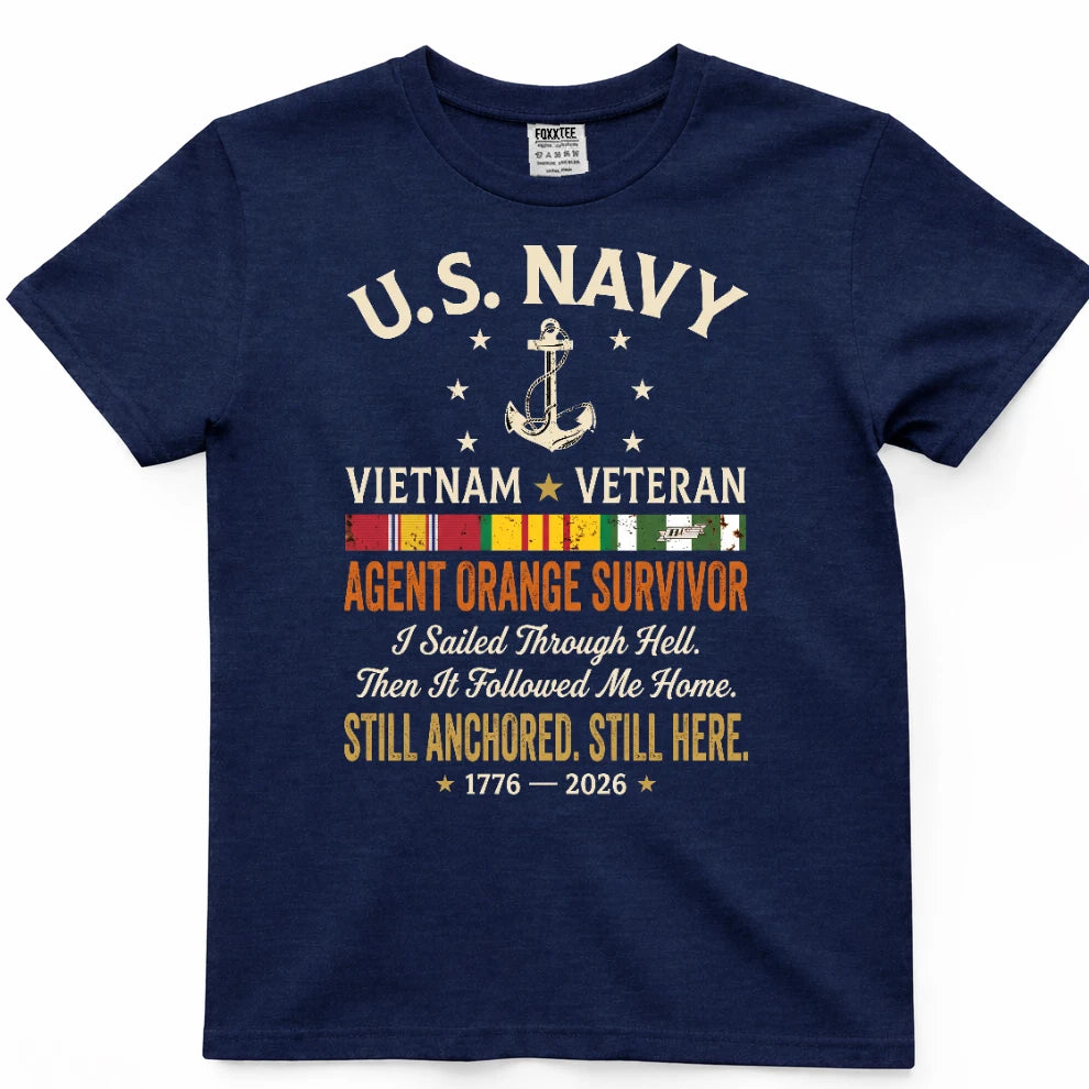 US Navy Vietnam Veteran Agent Orange Survivor Shirt