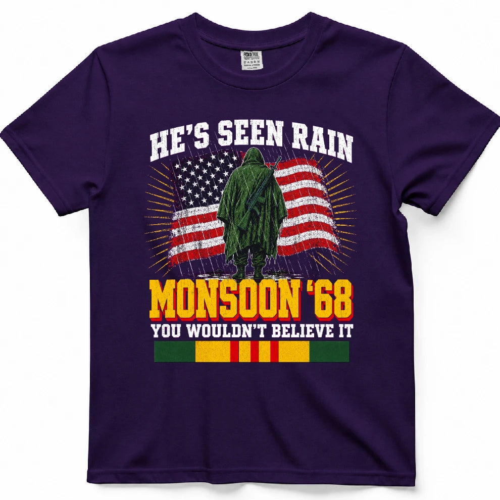 He's Seen Rain You Wouldn't Believe Monsoon '68 T-Shirt