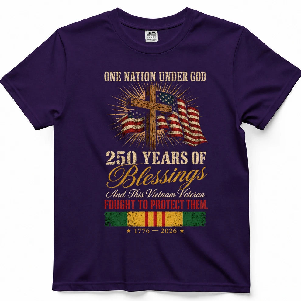 One Nation Under God 250 Years Of Blessings Shirt